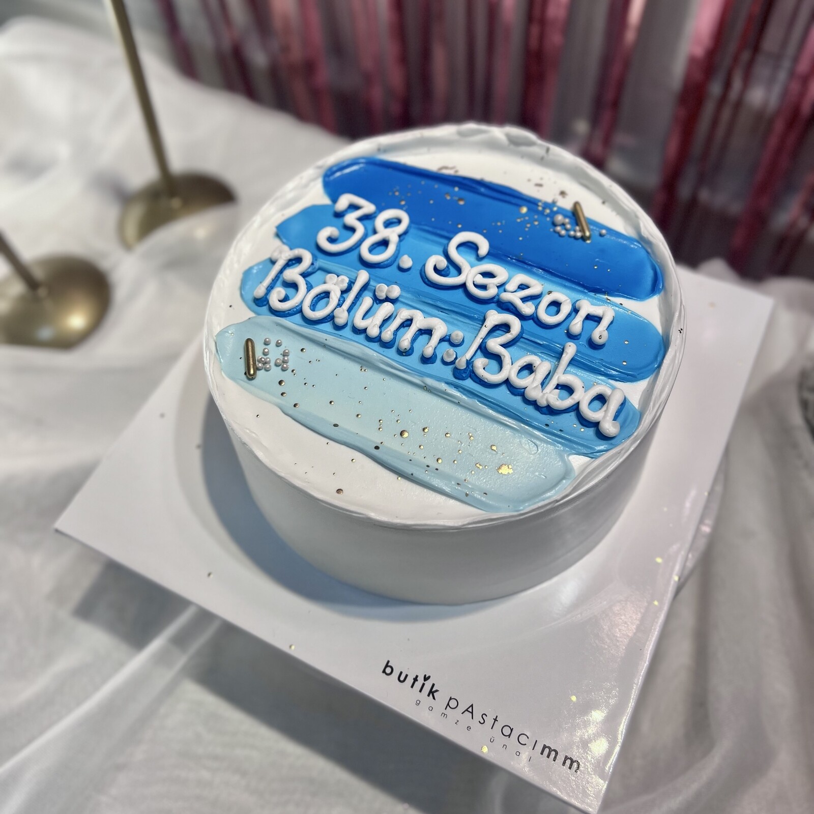 Babalara Özel Yazılı Pasta