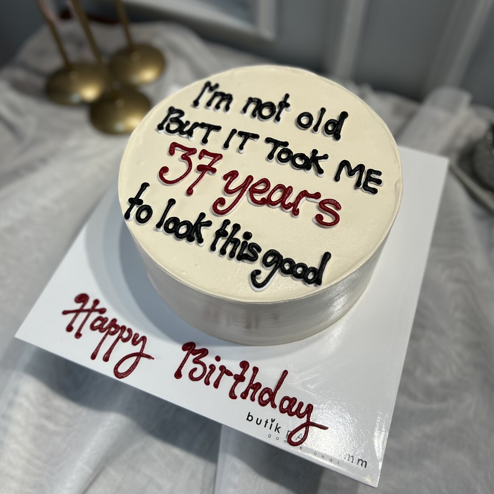 Basic Yazılı Pasta