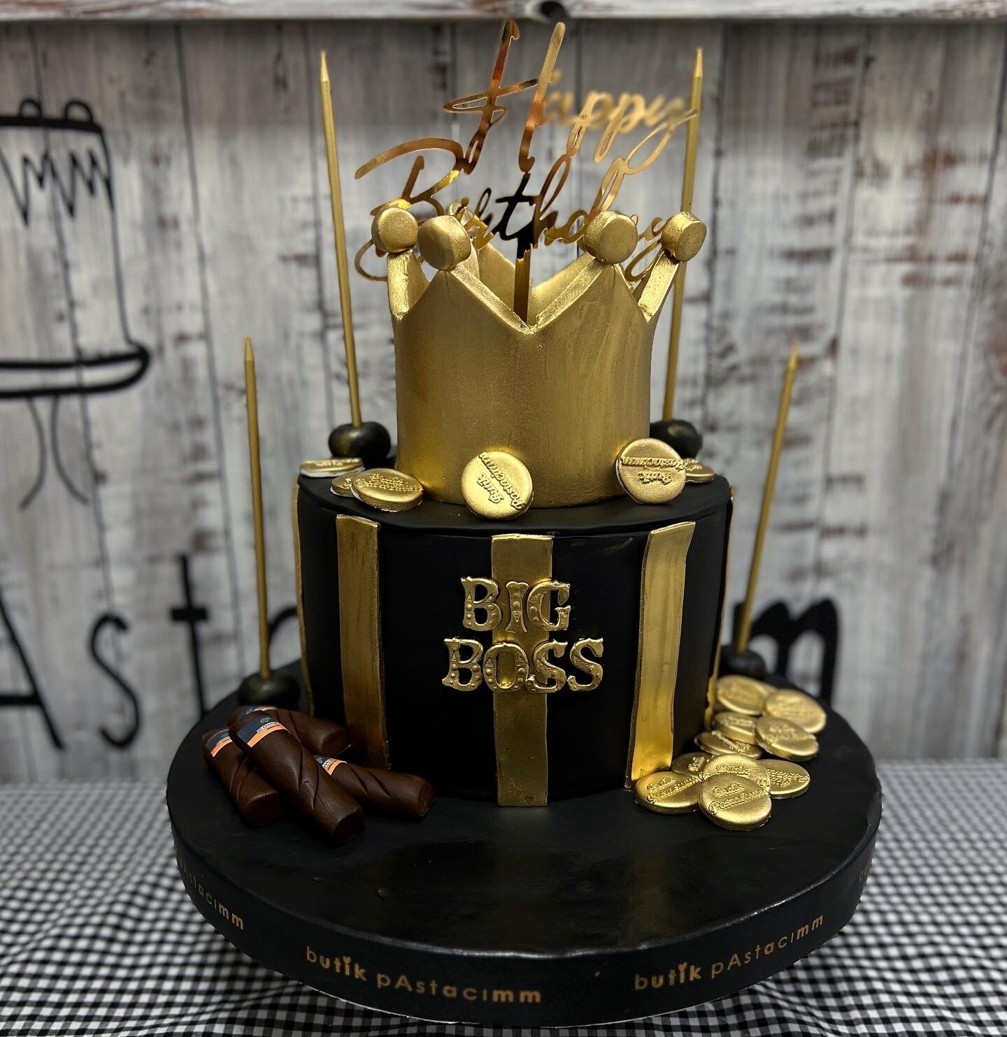 Big Boss Dizaynlı Tasarım Pasta