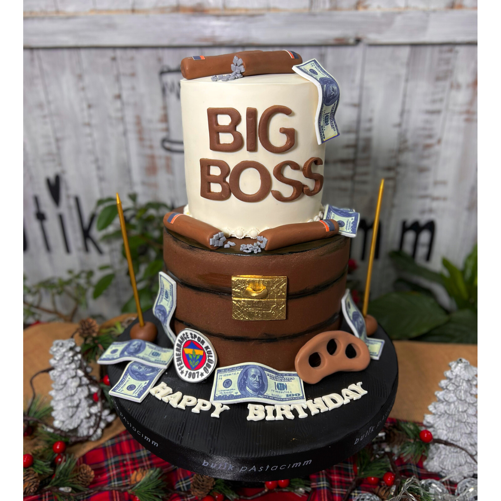 Big Boss Temalı Tasarım Pasta