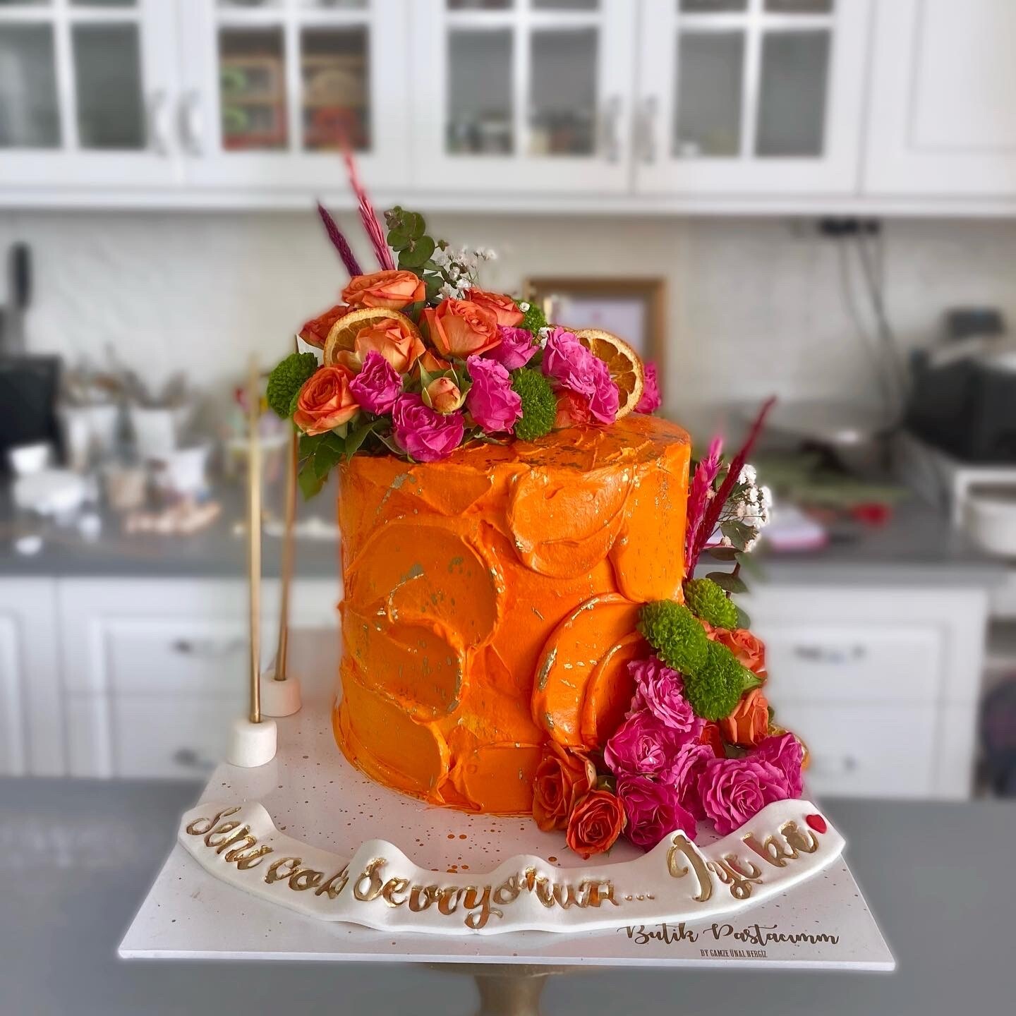 Çiçekli Konsept Pasta