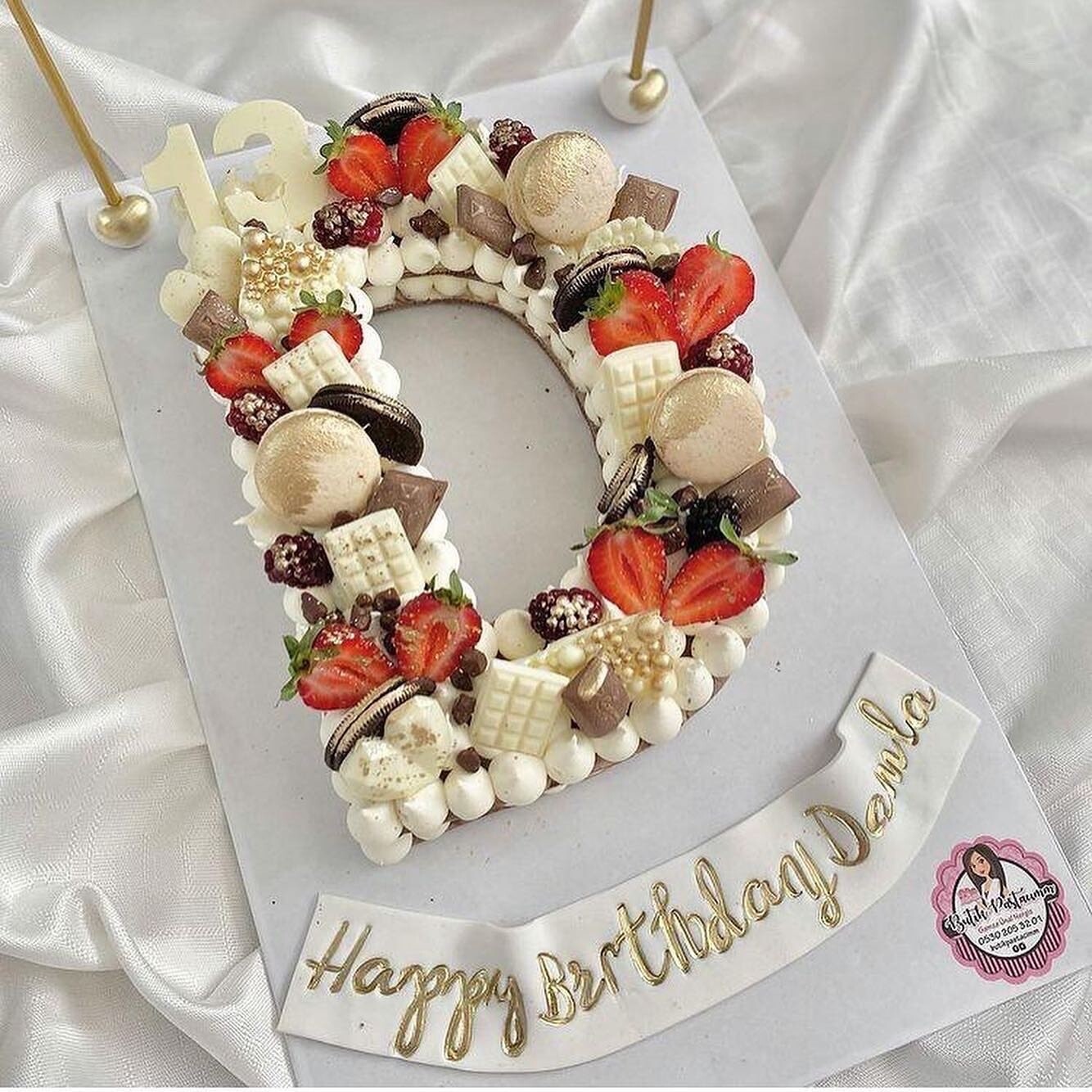 D Harf Kurabiye Pasta