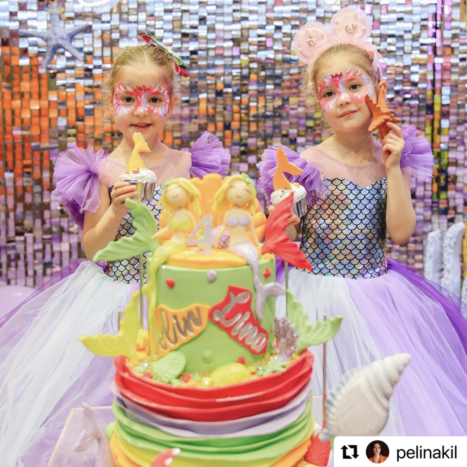 Deniz Kızı Temalı İkizler Pastası