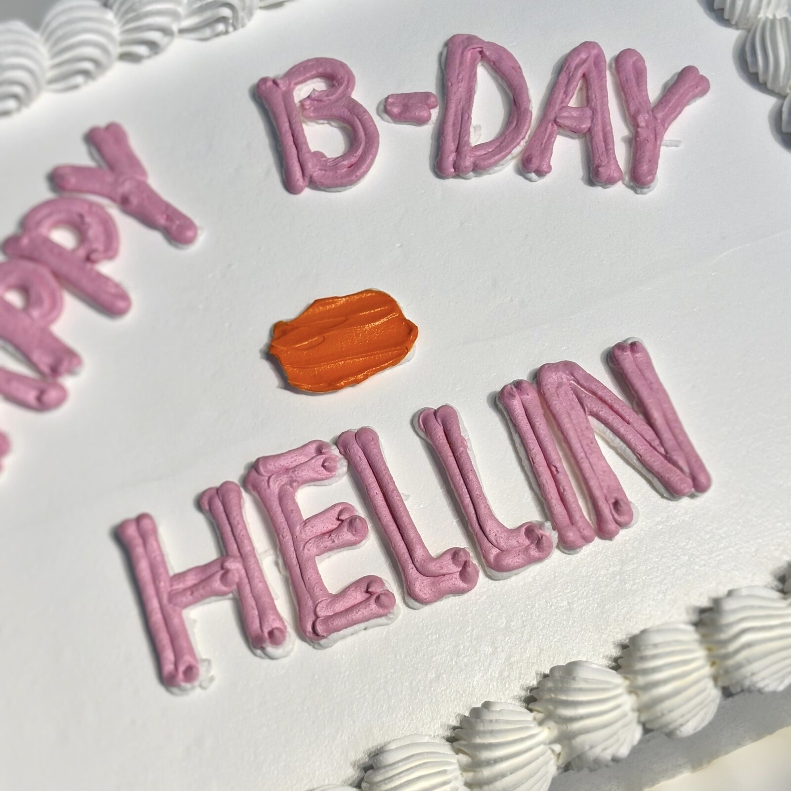 Dikdörtgen Yazılı Pasta