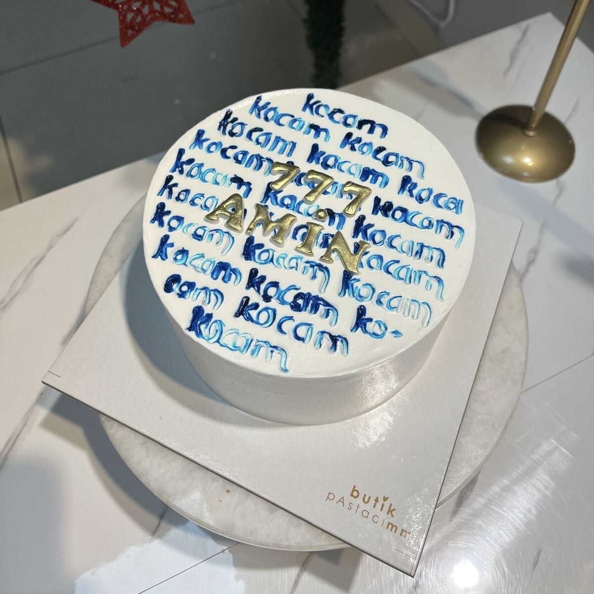 Kocam Yazılı Komik Yazılı Pasta