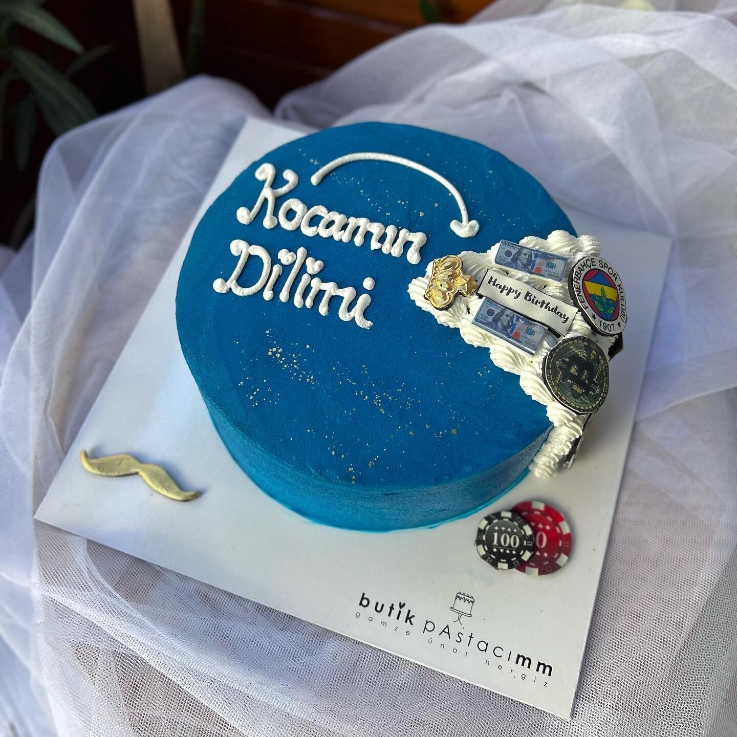 Kocamın Dilimi Yazılı Pasta