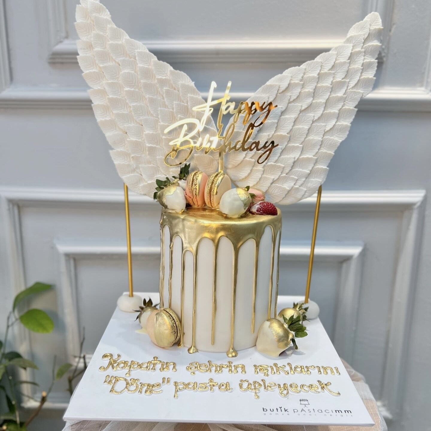 Melek Kanatlı Özel Tasarım Pasta