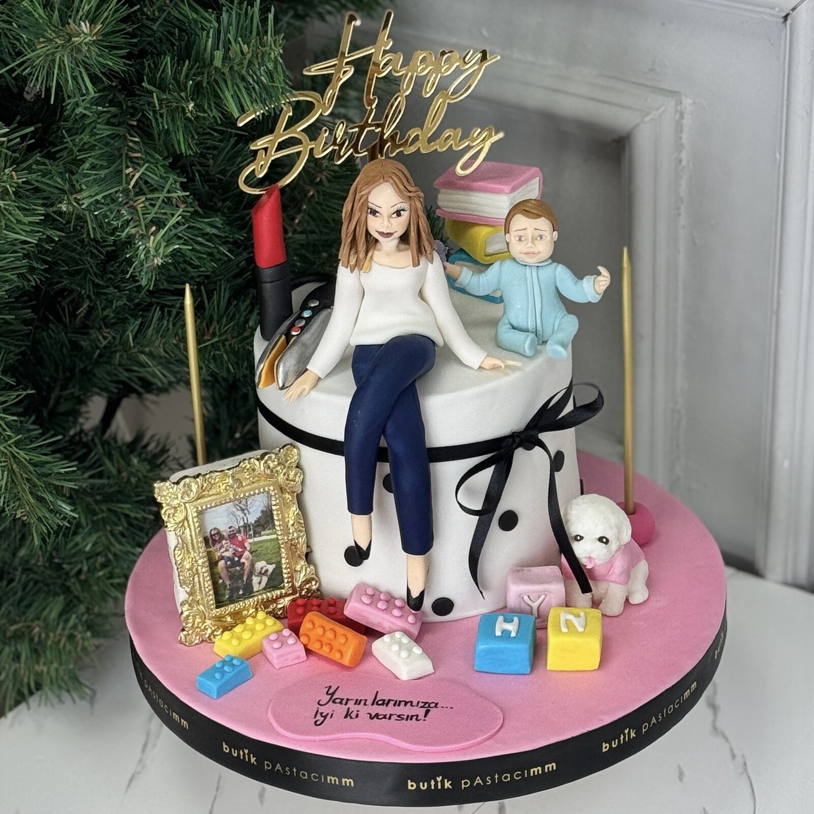 Öğretmen ve Anneye Özel Figürlü Pasta