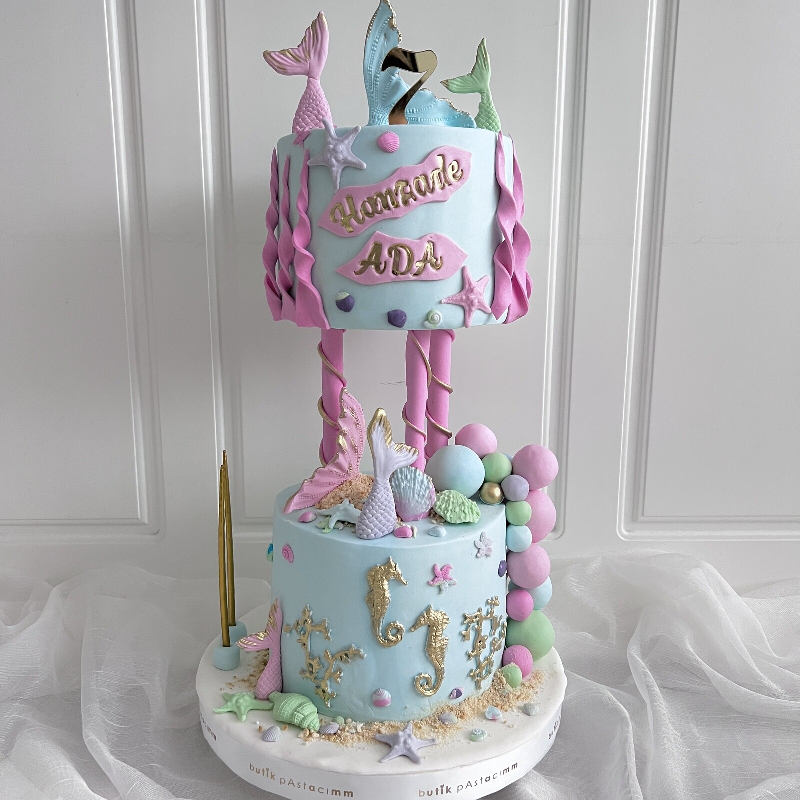 Özel Tasarımlı Deniz Kızı Pasta