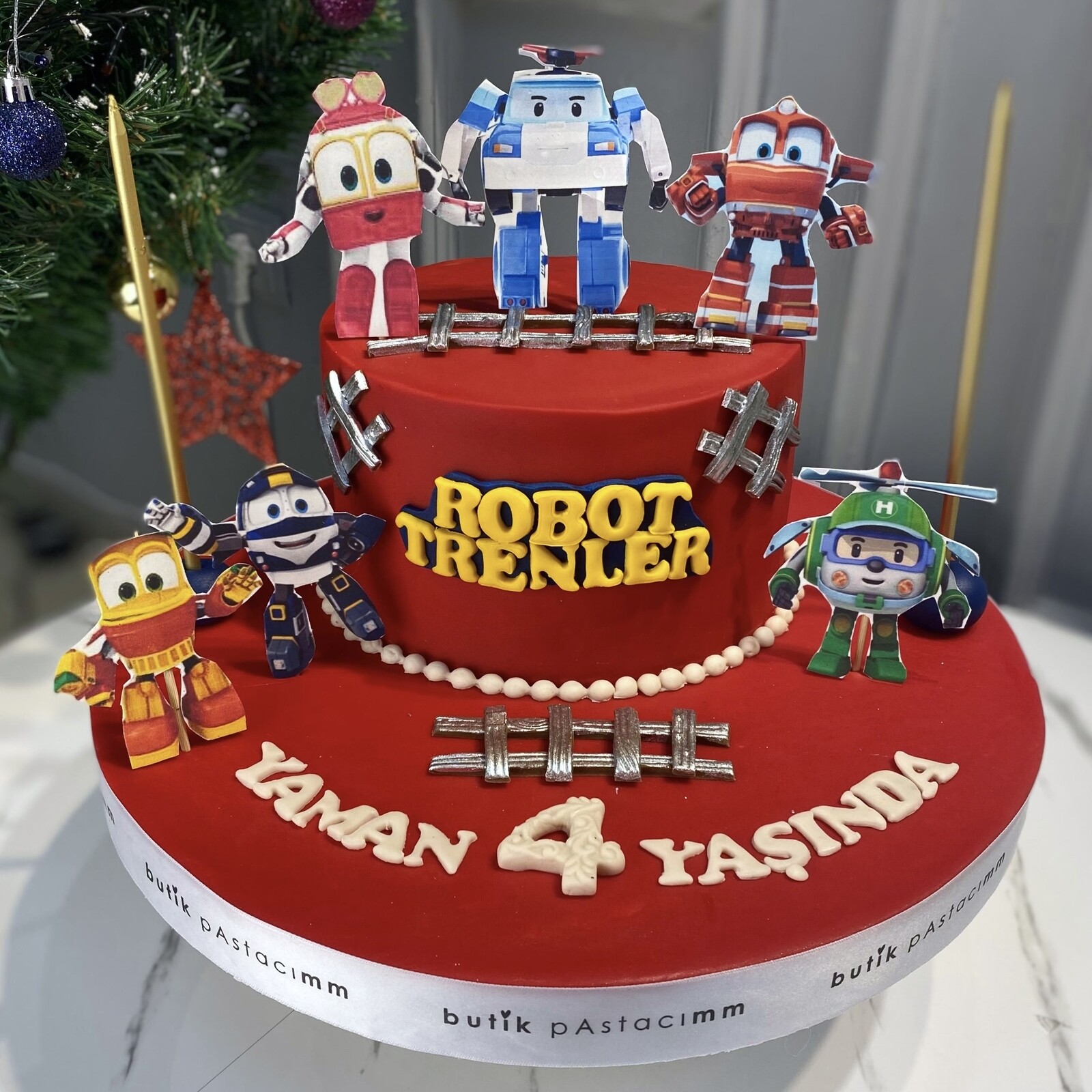 Robot Trenler Çocuk Pastası