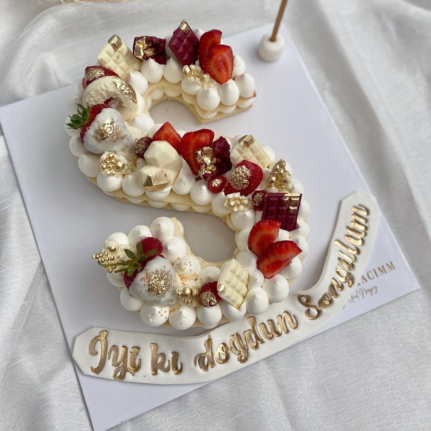 S Harf Kurabiye Pasta