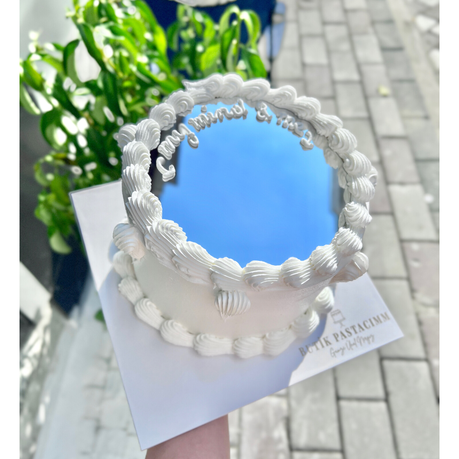 Selfie Aynalı Kremalı Pasta