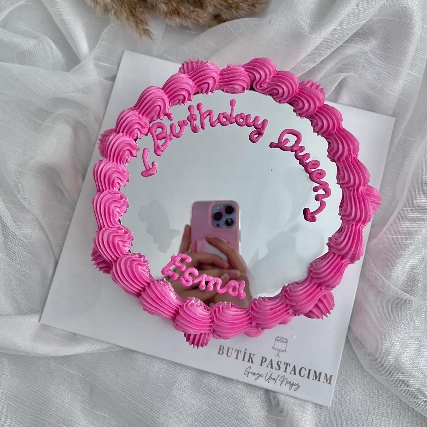 Selfie Aynalı Kremalı Pasta