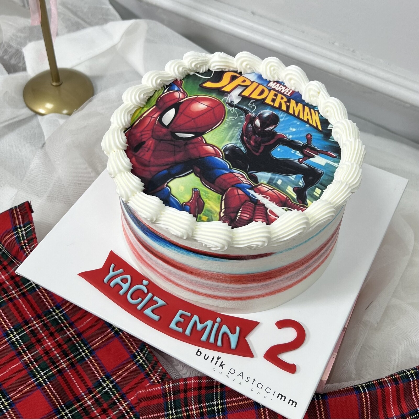 Spiderman Resimli Pasta