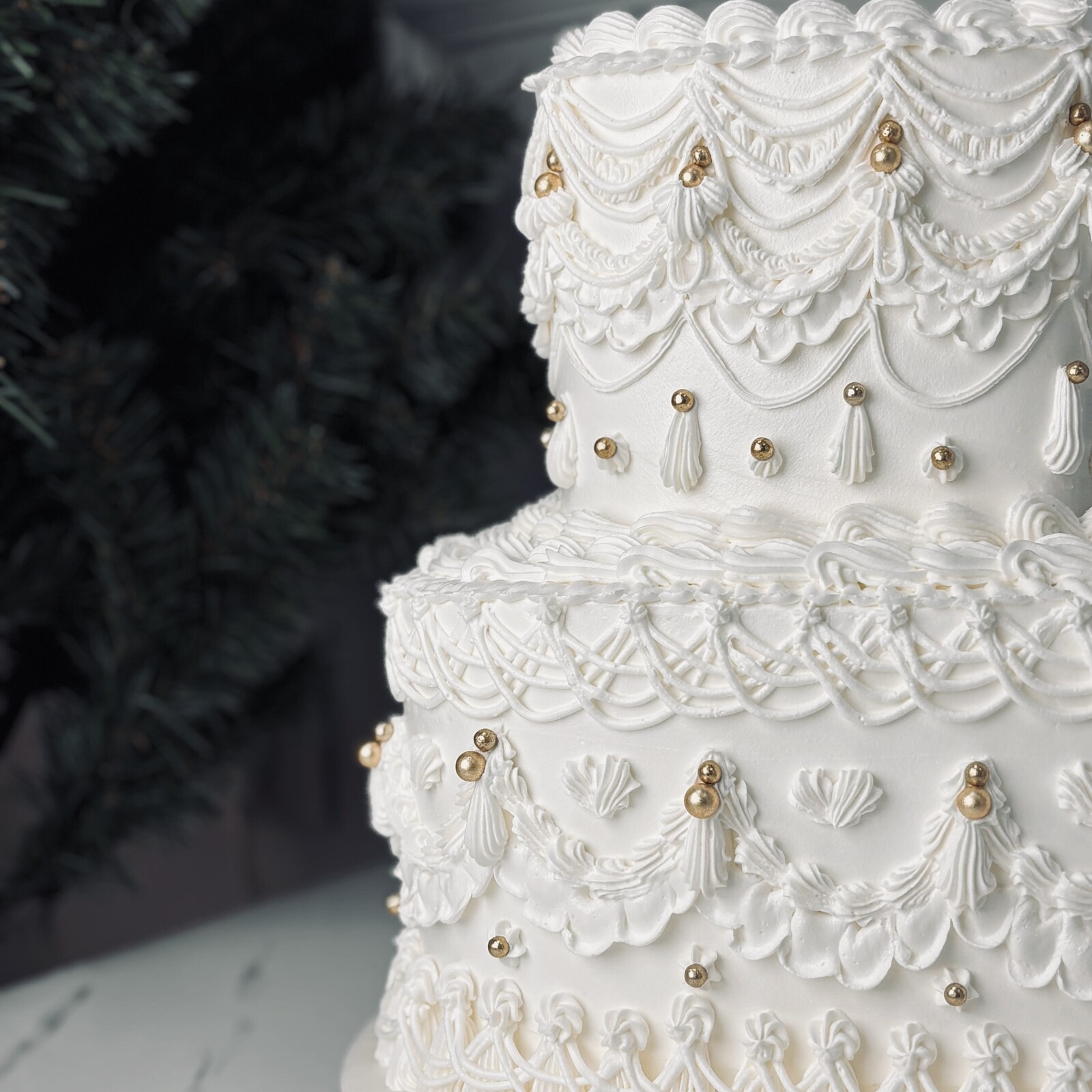 Vintage Nişan Pastası