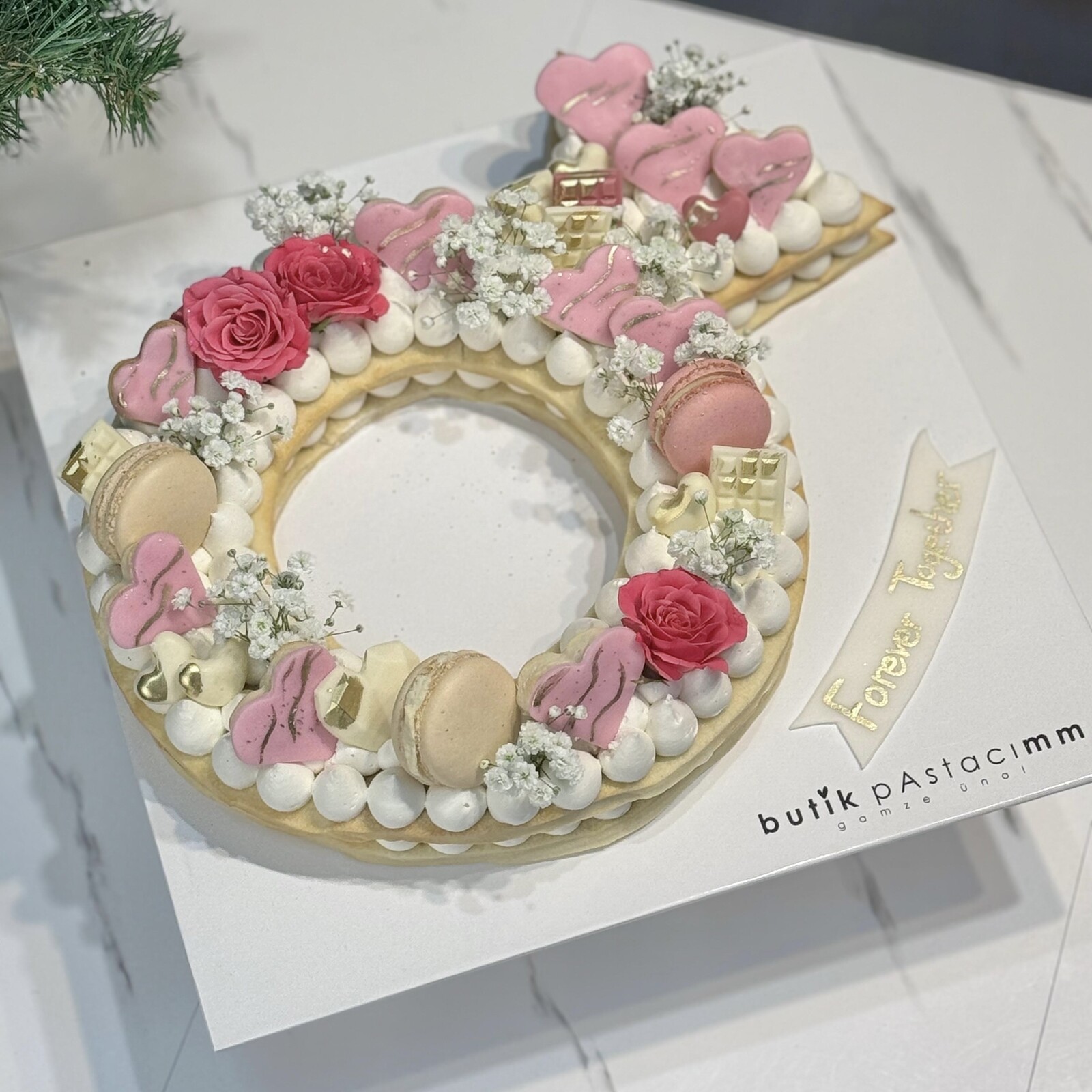 Yüzük Şeklinde Bride To Be Pastası