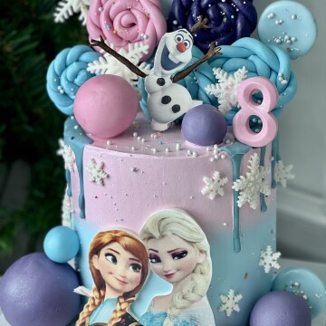 Anna ve Elsa Çocuk Pastası