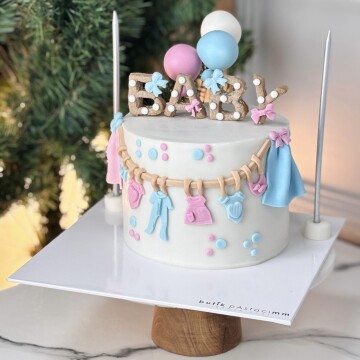 Baby Shower Pastası (Cinsiyet Pastası)