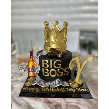 Big Boss Harf Detaylı Pasta
