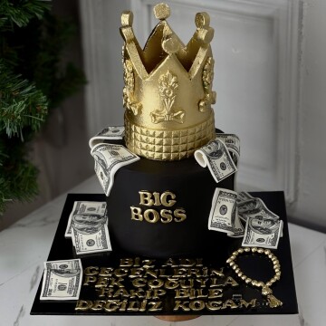 Big Boss Taçlı Pasta