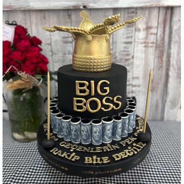 Big Boss Taçlı Pasta