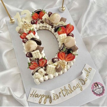 D Harf Kurabiye Pasta