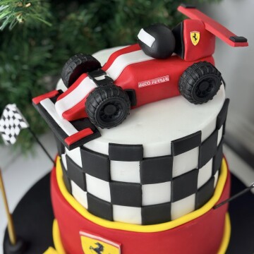 Ferrari Araba Çocuk Pastası