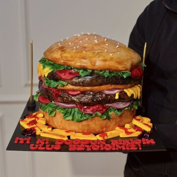 Hamburger Patates Pasta