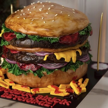 Hamburger Patates Pasta