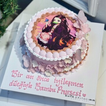 Resim Baskılı Kız Çocuk Pastası