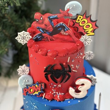 Spiderman Tasarım Çocuk Pastası
