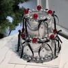 İki Katlı Silver Vintage Dizayn Kirazlı Pasta