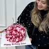 Pembe Kelebekli Kremalı Tasarım Pasta